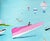 2020s Scott Woodard "Regatta of Sorts" Pastel Blue and Pink Abstract Contemporary Landscape Painting, 2022 For Sale - Image 5 of 11
