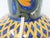 Antique Jules Verlingue Faience Lamp - Hand Painted Irises - 9" Tall -Signed Jv - France For Sale - Image 12 of 13