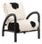 Arc Black & White Hide Accent Chair For Sale
