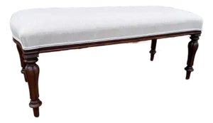Newly Upholstered English Bench