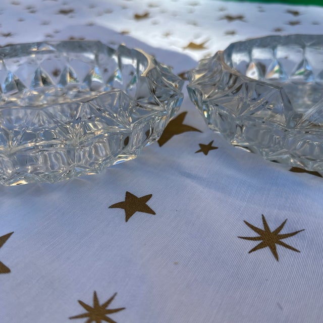 1970s Crystal Ashtrays - a Pair For Sale In Atlanta - Image 6 of 7