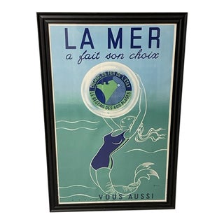 Original 1930 French Railway Poster "La Mer a Fait Son Choix" For Sale