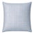 Lulu & Georgia Woven Blue Leather Decorative Pillow For Sale