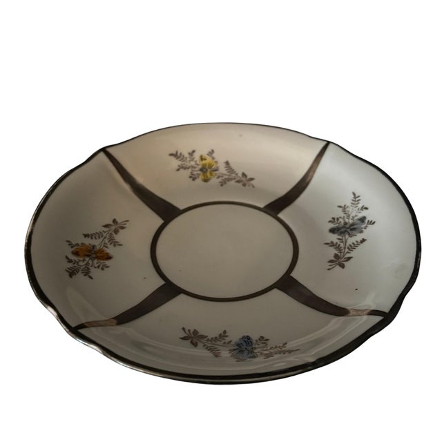 Ceramic 1930s Rudolf Wachter Bavaria Coffee Service, Floral W/ Sterling Trim - Set of 11 For Sale - Image 7 of 12