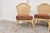 1970s Rattan Cane Back Wood Dining Side Chairs- Set of 4 For Sale - Image 4 of 9