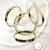 1970s 1970’s Hollywood Regency Brass Ring Table For Sale - Image 5 of 6