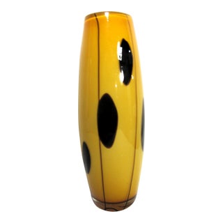 Early 20th Century Tango Blown Cased Glass Vase For Sale