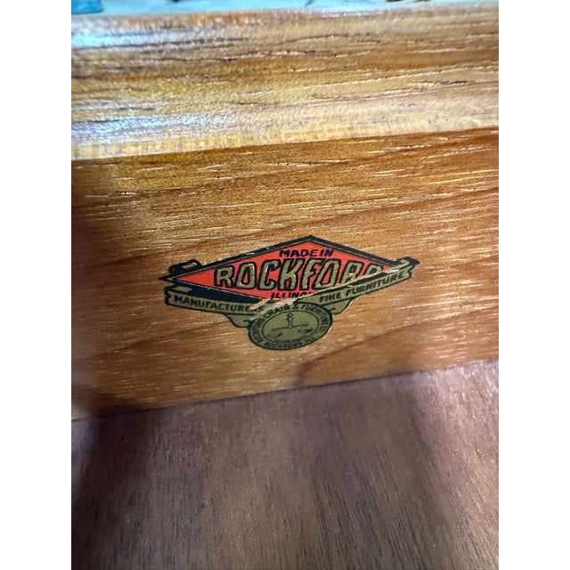 Vintage Chippendale Style Fall Front Drop Front Secretary Desk For Sale - Image 10 of 11