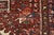 Vintage Karajeh Rug 4'10'' X 6'2'' Red Wool Tribal Hand-Knotted Oriental Carpet For Sale - Image 11 of 15