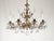 Antique 8 Light Glowing Glistening Gleaming Brass Cut Lead Crystal Chandelier For Sale - Image 10 of 11