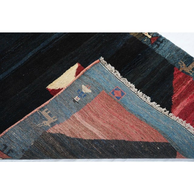 Vintage Gabbeh Rug 3'8'' x 4'10'' For Sale - Image 11 of 11