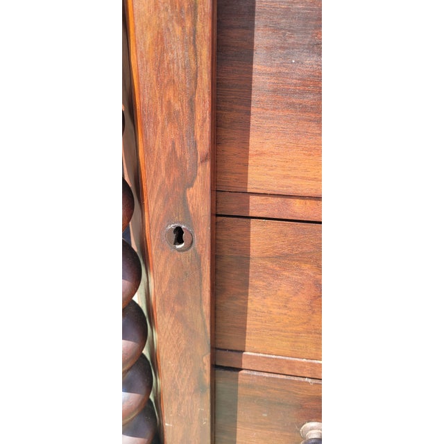 19th Century Victorian Barley Twist Davenport Desk For Sale - Image 16 of 17