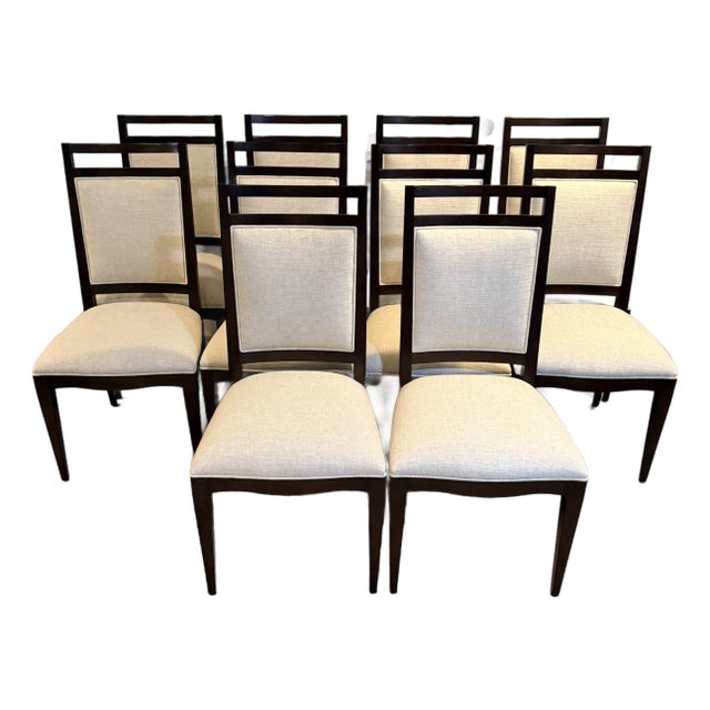 Set of 10 Woodbridge Furniture Co. Addison Side Chairs For Sale