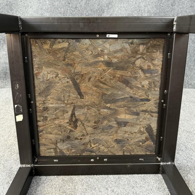 Charleston Forge Metal Side Table With Textured Top For Sale - Image 9 of 13