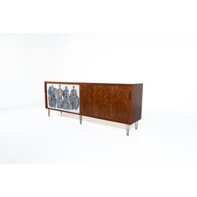 Modernist Wood Sideboard by Alfred Hendrickx for Belform, Belgium, 1958 For Sale - Image 10 of 12
