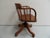 Wood Antique Oak Rotating Desk Armchair, 1890s For Sale - Image 7 of 12