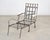Late 19th C. French Campaign Style Iron Bronze Chaise Longue For Sale In Sacramento - Image 6 of 18