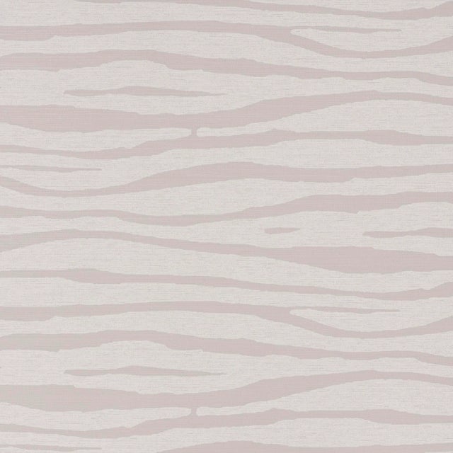 Sample - Schumacher Ripple Vinyl Wallpaper in Taupe For Sale