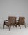 19th Century France Mid-century Modern Taupe Wood Armchair For Sale - Image 9 of 11