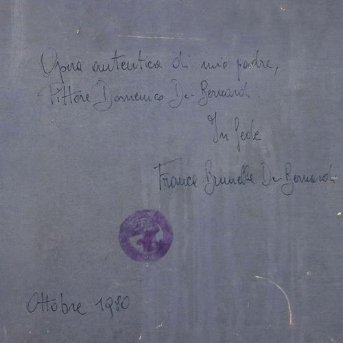 Domenico De Bernardi, Landscape, Oil Painting, Framed For Sale - Image 11 of 13