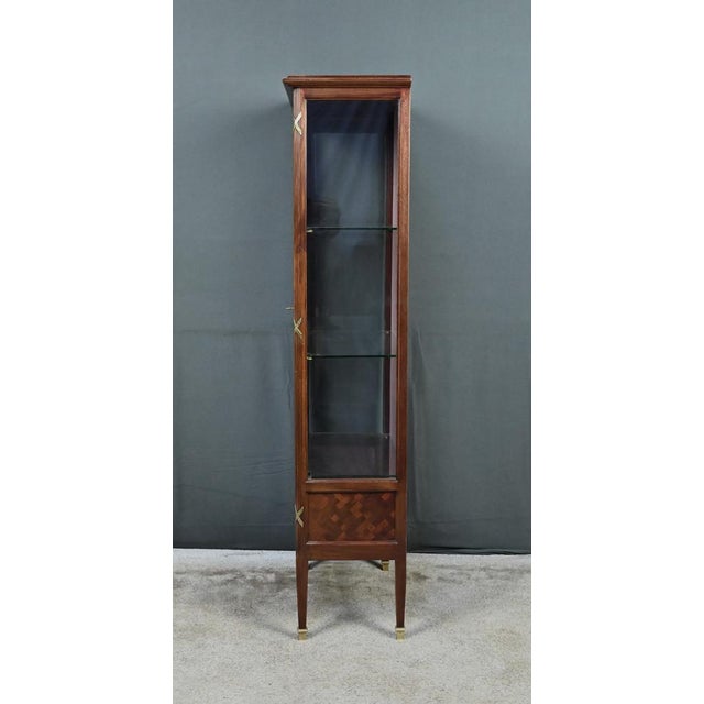 Louis XVI Style Mahogany Display Cabinet, 1930s For Sale - Image 16 of 18