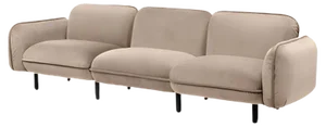 Bean 3-Seater Sofa in Beige Velour from Emko