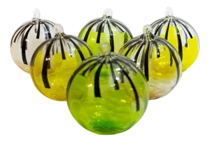 Murano Christmas Baubles by Mariana Iskra for Ribes Studio, Set of 6