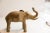 :: Vintage handmade African elephant sculpture. Circa late mid 20th century, though possibly older, this piece has such...
