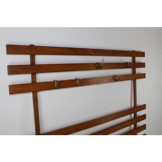 5 solid brass hooks with a patina, partially blackened; size: small hook H 5.5 cm, large hook H 9 cm I have official proof...