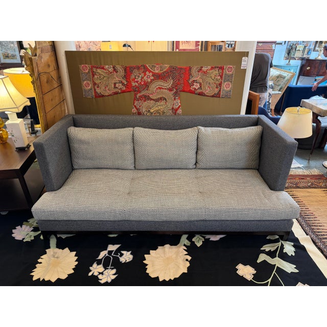 Mid-Century Modern Jay Jeffers Bespoke Shelter Sofa, in the Style of Milo Baughman For Sale - Image 3 of 12