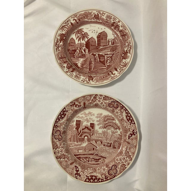 1990s Spode Archive Collection Decorative Red Plates- Set of 2 For Sale In Oklahoma City - Image 6 of 6