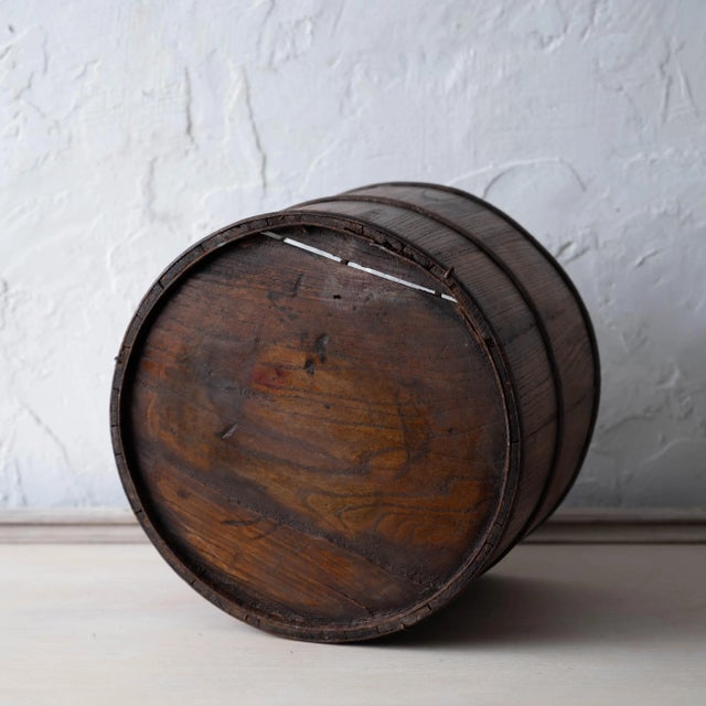 Brown Asian Iron and Wood Bucket, 19th Century For Sale - Image 8 of 8