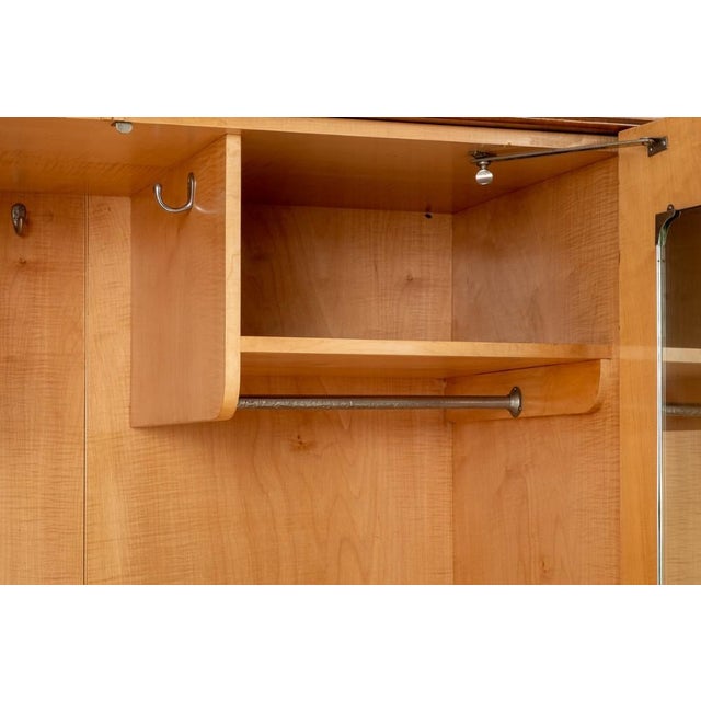 Art Deco Burr Walnut Wardrobe, 1930s For Sale - Image 6 of 15