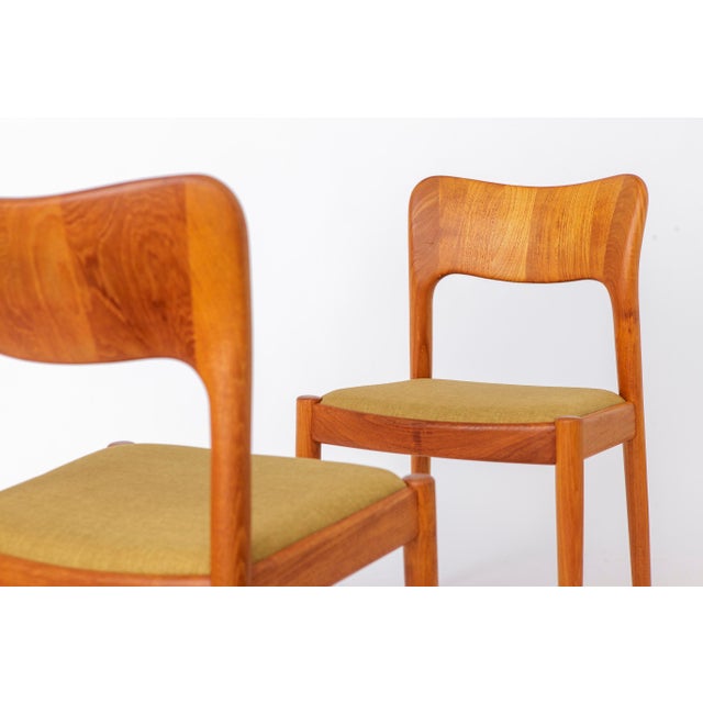 Brown Mid-Century Danish Ole Dining Chairs in Teak by Niels Koefoed for Koefoeds Hornslet, 1970s, Set of 6 For Sale - Image 8 of 12