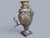 Silver Vintage Islamic Brass Samovar Set with Silver Patina, 1920s For Sale - Image 8 of 18