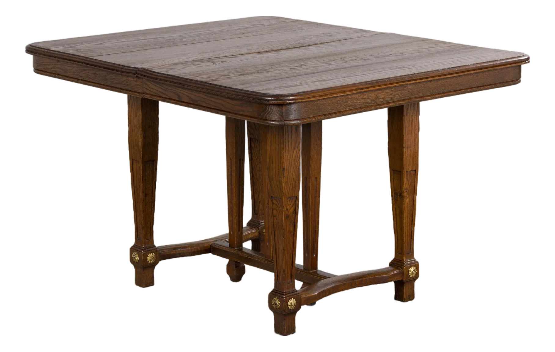 1930s French Parisian Art Deco Oak Extendable Dining Table | Chairish