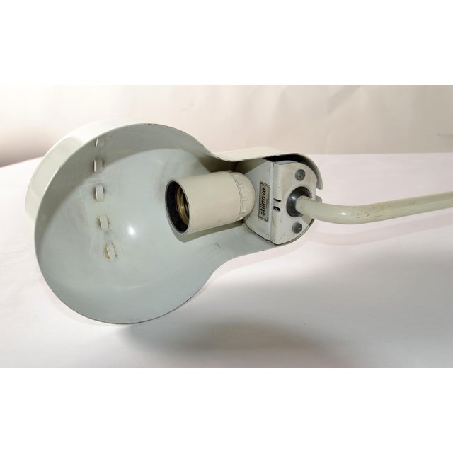 1950s Stilnovo Swing Desk Table Lamp Off White Finish Mid-Century Modern Italy For Sale - Image 10 of 12