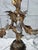 Wood Mid 20th Century Italian Style Gilt Wood and Tole Three Light Candelabra For Sale - Image 7 of 10