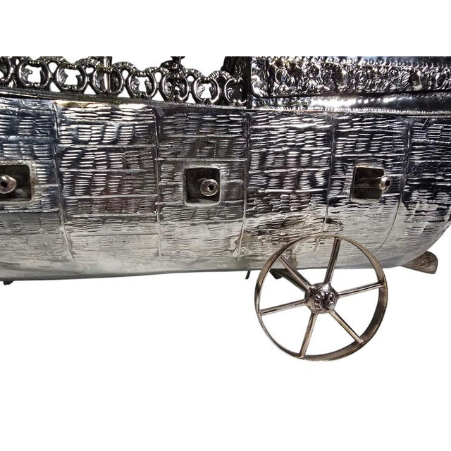 English Silvered Metal Ship, 1880s For Sale - Image 14 of 18