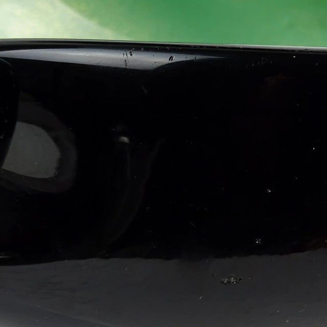 Murano Barbini Vintage Black Over Green Gold Flecks Italian Art Glass Scroll Shell Bowl Ashtray For Sale In Orlando - Image 6 of 7