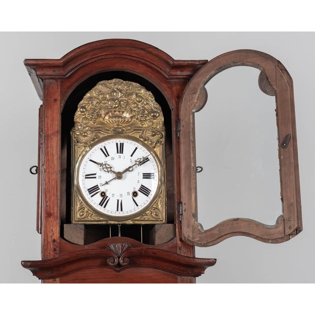 18th Century French Tall Case Clock or Horloge De Parquet For Sale - Image 9 of 10