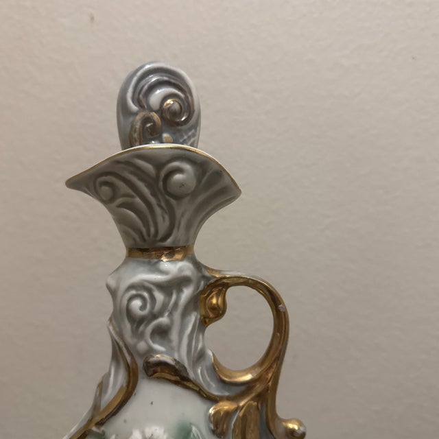Vintage 1971 Jim Beam "Fantasia" Decanter - Regal China Floral Porcelain Bottle For Sale - Image 4 of 10