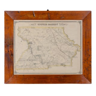 1875 Map of Upper Darby Township, Delaware County, Pennsylvania For Sale