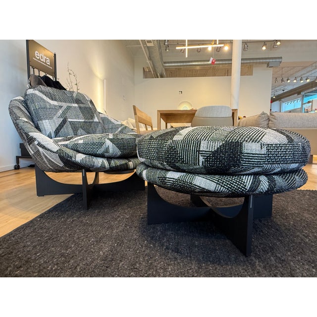 Mid-Century Modern Minotti Lido Armchair & Ottoman For Sale - Image 3 of 9