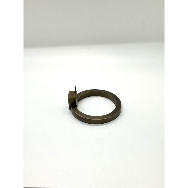 Contemporary Baker Large Ring Pull Honey Bronze For Sale - Image 3 of 5