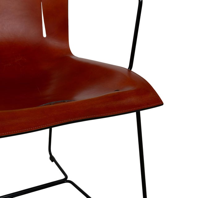 Brown Leather Chairs from Cuoio, Set of 4 For Sale - Image 8 of 18