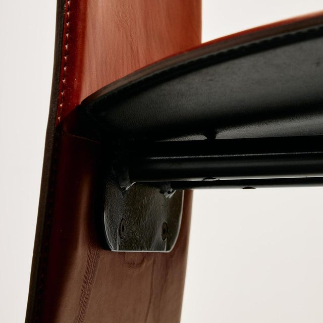 Pietro Costantini Leather Dining Chairs, 1980s, Set of 4 For Sale - Image 11 of 18