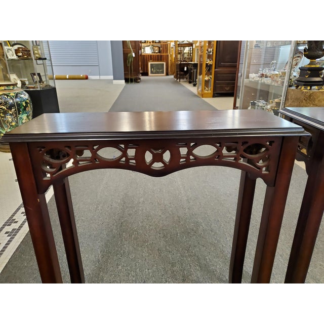 Mahogany Side Tables by Bombay Company a Pair Chairish