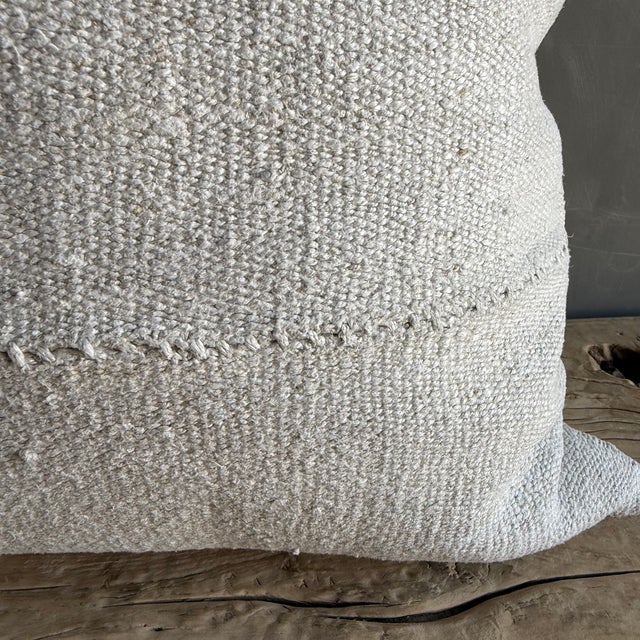 Not Yet Made - Made To Order Vintage Rug Pillow Cover With Original Seams For Sale - Image 5 of 7