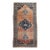 19th Century Bidjar Gallery Rug, Hand-Knotted Wool, Geometric Pattern, Brick-Red & Navy, 7’ X 15’ For Sale